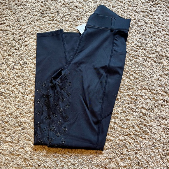 Baleaf Equestrian Black Grip Breeches - Picture 1 of 10